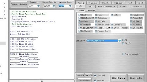 How to use Miracle Box to backup Mediatek (MTK) firmware