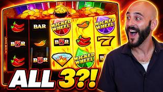 I Tried 4 Vegas Slots… Then Hit ALL 3 Features!
