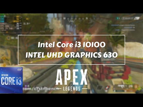 Intel Core i3-10100  Intel UHD Graphics 630  Apex Legends @720p low settings (16GB RAM)