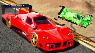 Canyon Race In Lego Supercars Brick Rigs