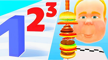 XXL Sandwich Vs Number Master  ​- All Levels Gameplay Android,ios (Part 1)