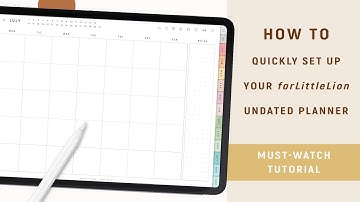How To Quickly Set Up Undated Digital Planner - ADD DATES setup | MUST-WATCH HACK
