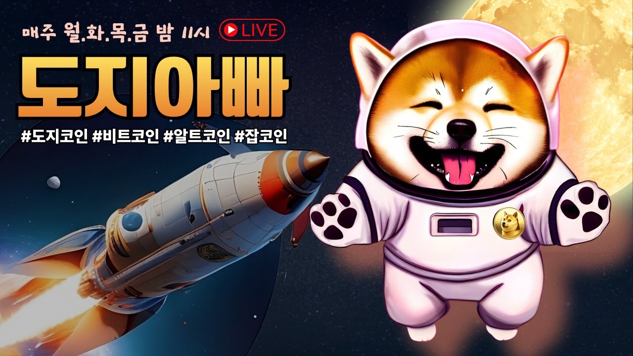 [라이브] 2025년 5월8일 l 도지코인 투 더 문은 어디인가??