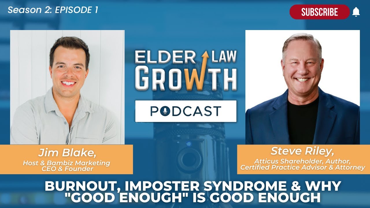 Burnout, Imposter Syndrome & Why "Good Enough" is Good Enough, with Steve Riley - Season 2; Ep. 1
