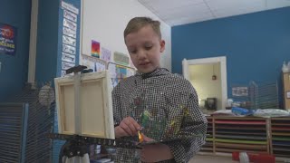 3rd grader Brandon Ricca of Shaker Heights is a quarterfinalist in the 'America's Most Artistic Kid'