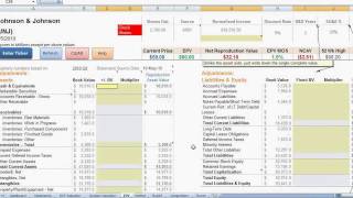 Stock valuation spreadsheet demo