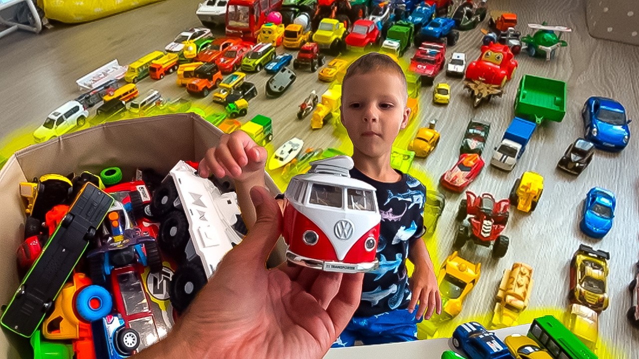 Весь пол в машинках челлендж 100 машин !