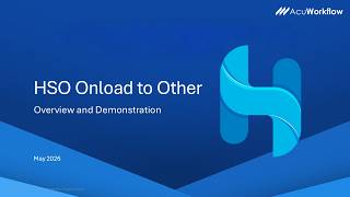 HSO Onload to Other Step-by-Step Guide