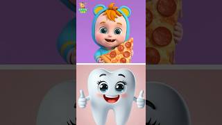 Kids Learn To Clean There Teeth | Brush Your Teeth | Nursery Baby Cartoon 🐥 #toddlersongs #shorts