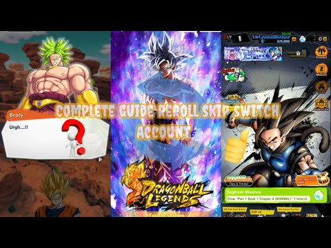 REROLL WITHOUT/SKIP TUTORIAL & SWITCH ACCOUNT 2022 | Dragon Ball Legends