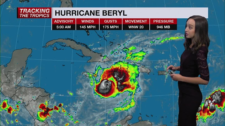 Category 4 Hurricane Beryl nearing Jamaica and Cayman Islands