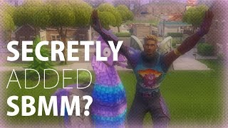 did epic secretly add sbmm fortnite ted talk - fortnite sbmm