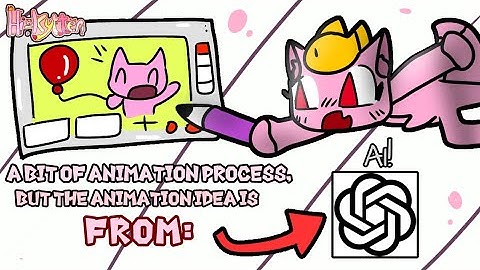 💡 A Bit Animation Process, BUT the Animation Idea is from AI! | Hi-Kytten Flipaclip 🖍 