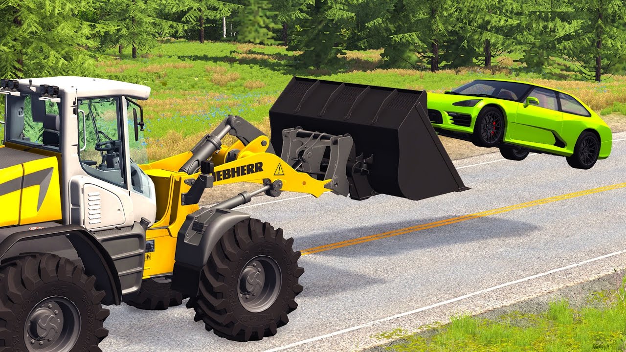 crashes on air BeamNG Drive High Speed Crashes #60