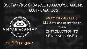 U1.1 SETS AND OPERATION ON THEM || BMTC-131 CALCULUS|| IGNOU MATH LECTURES || NEW COURSE AVAILABLE