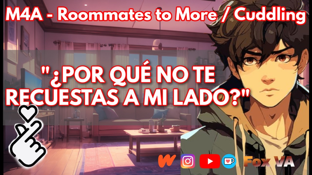 ASMR Roleplay//ABRAZANDO a tu COMPAÑERO DE CUARTO y se CONFIESA mientras duermes M4A/Friends to More