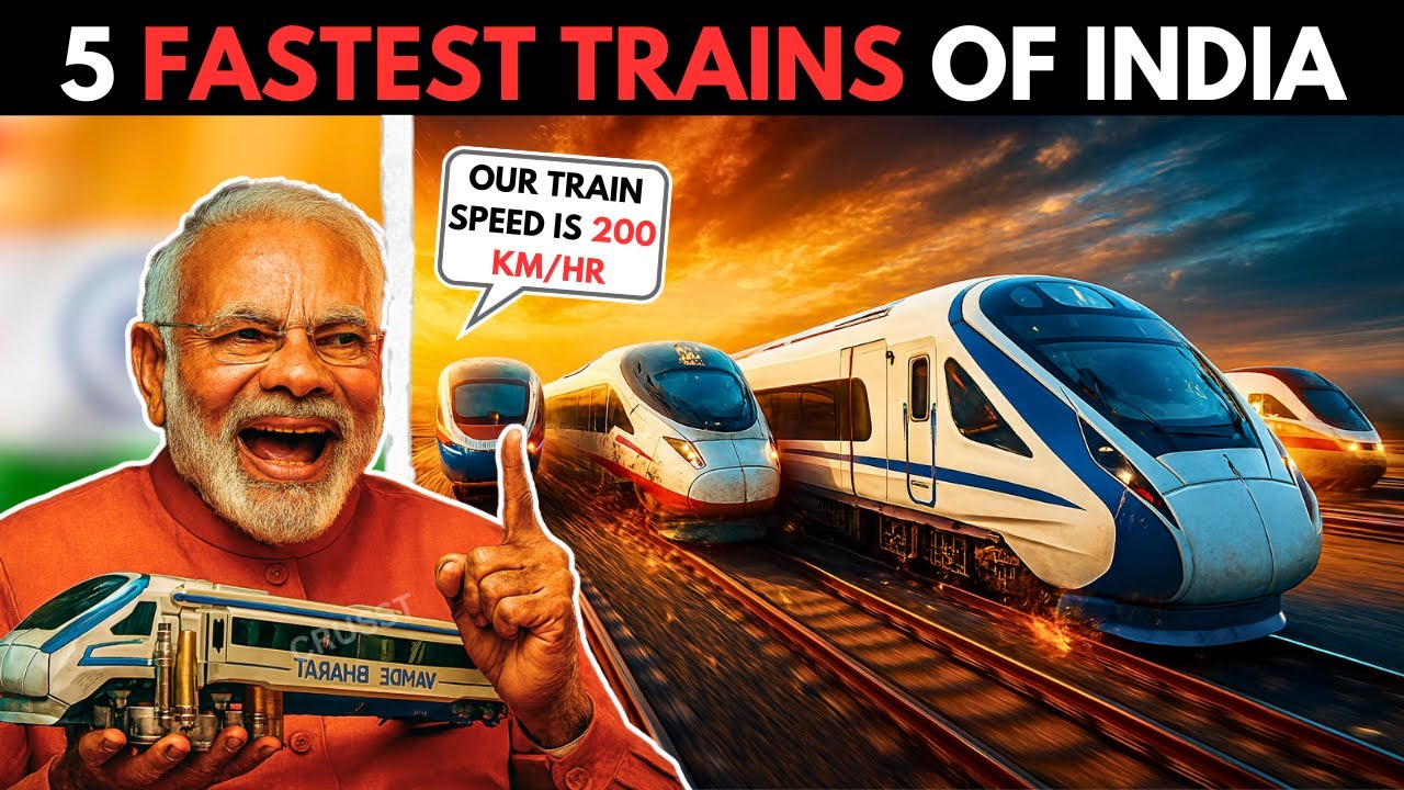 Top 5 Fastest Indian Trains In 2025 🚄