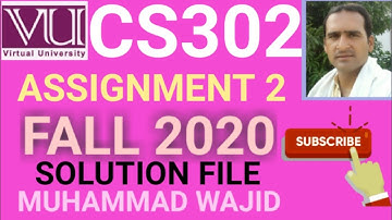 cs302 assignment 2 solution fall 2020 ~ cs302 assignment 2 solution 2020