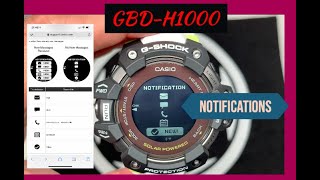 G-Shock GBD-H1000 NOTIFICATIONS - Set Up, Review, Look, How they Work - Heart Monitor Smart Watch