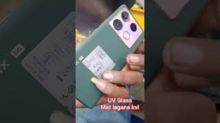 infinity note 40 Pro UV glass nikal nhi Raha hai