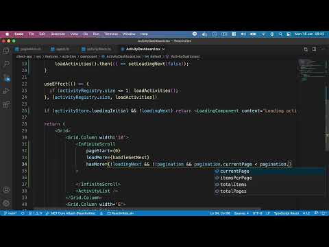 Paging, Sorting and Filtering   Adding infinite scrolling