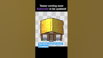 Pixel art house Timelapse #pixelart #gaming #indiedev #gamedev #videogames #gameart #indiegame
