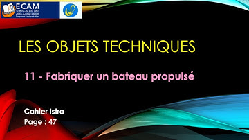 Les objets techniques CE1