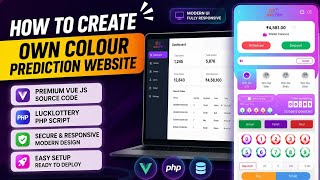How to Create own colour prediction website | Premium vue js source code | lucklottery php script