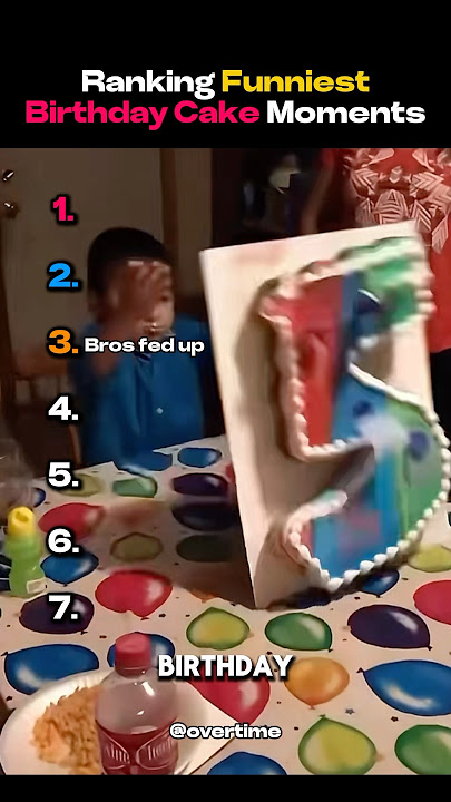 Ranking Funniest Birthday Cake Moments