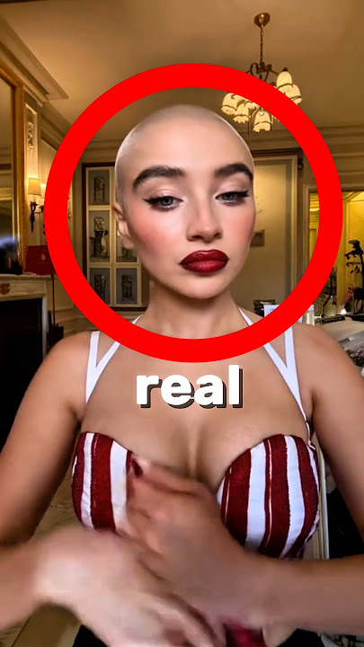 Sabrina Carpenter Wears A WIG? 🫣#sabrina #celebrity #shorts