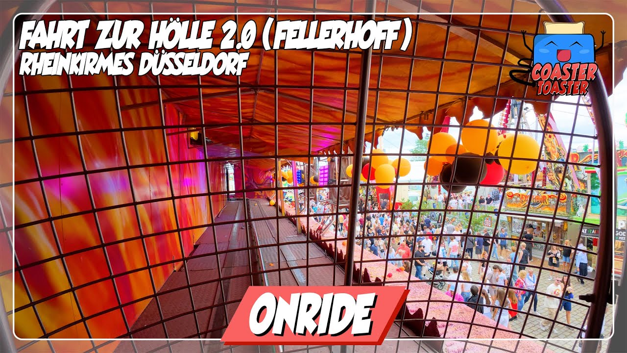Neue Kirmes Geisterbahn - Fahrt zur Hölle 2.0 POV Rheinkirmes Düsseldorf 2025
