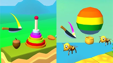 Knife Jump! Very Satisfying And Relaxing ASMR Slicing Game