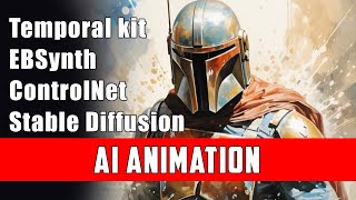 How to create AI Animation, Temporal Kit and Stable Diffusion, EBSynth