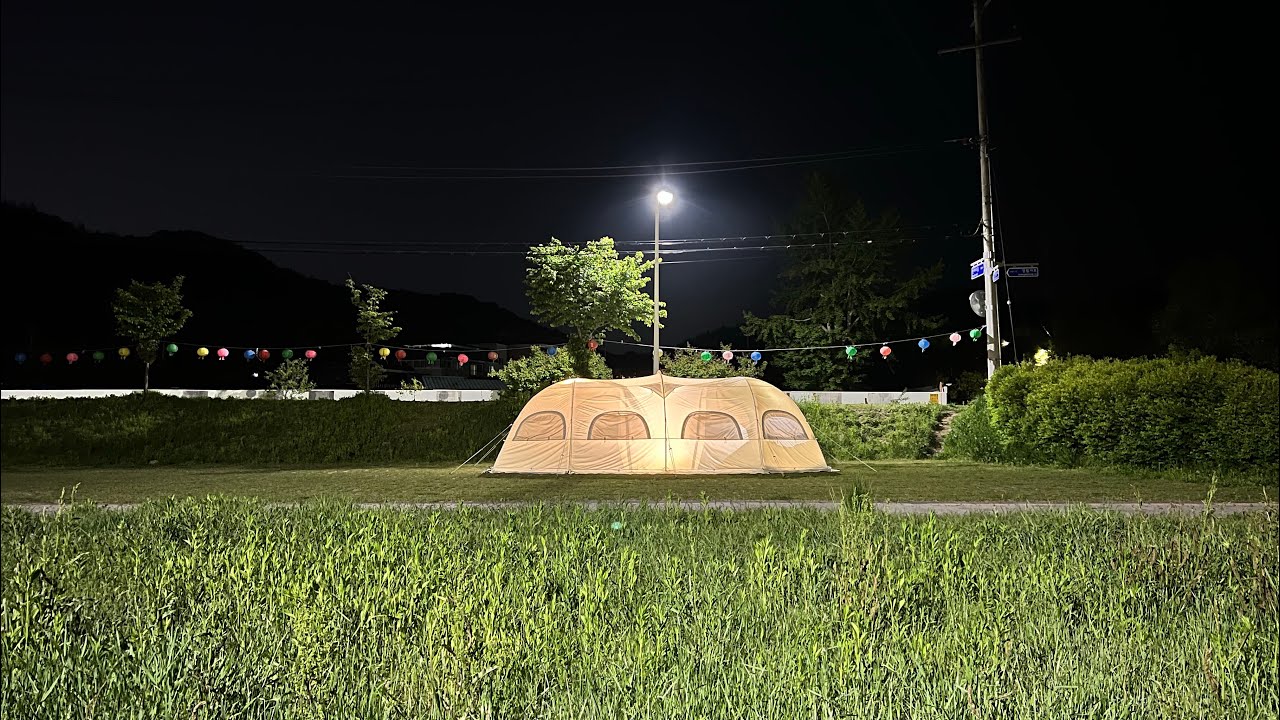 올캠핑 엘레강스 쉘터2동에 빅커버 설치해서 텐풍 촬영 했습니다.