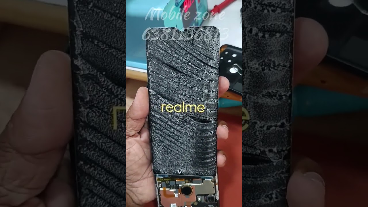 Realme narzo 50 glass change😆 best 💯qulity 