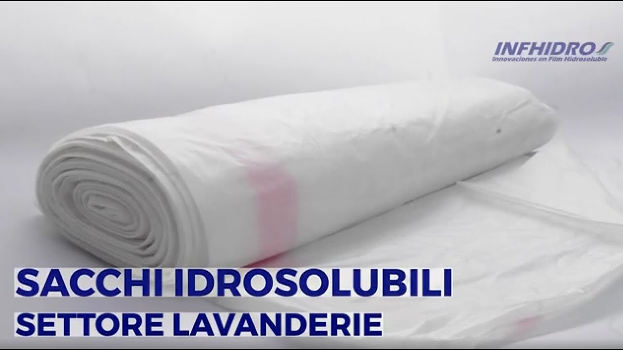 25 Sacchetti Per Bucato Idrosolubili 40x50 Cm – 21 Litri, 4 Kg, Si Sciolgono A 30°C, Per Biancheria Infetta E Viaggi