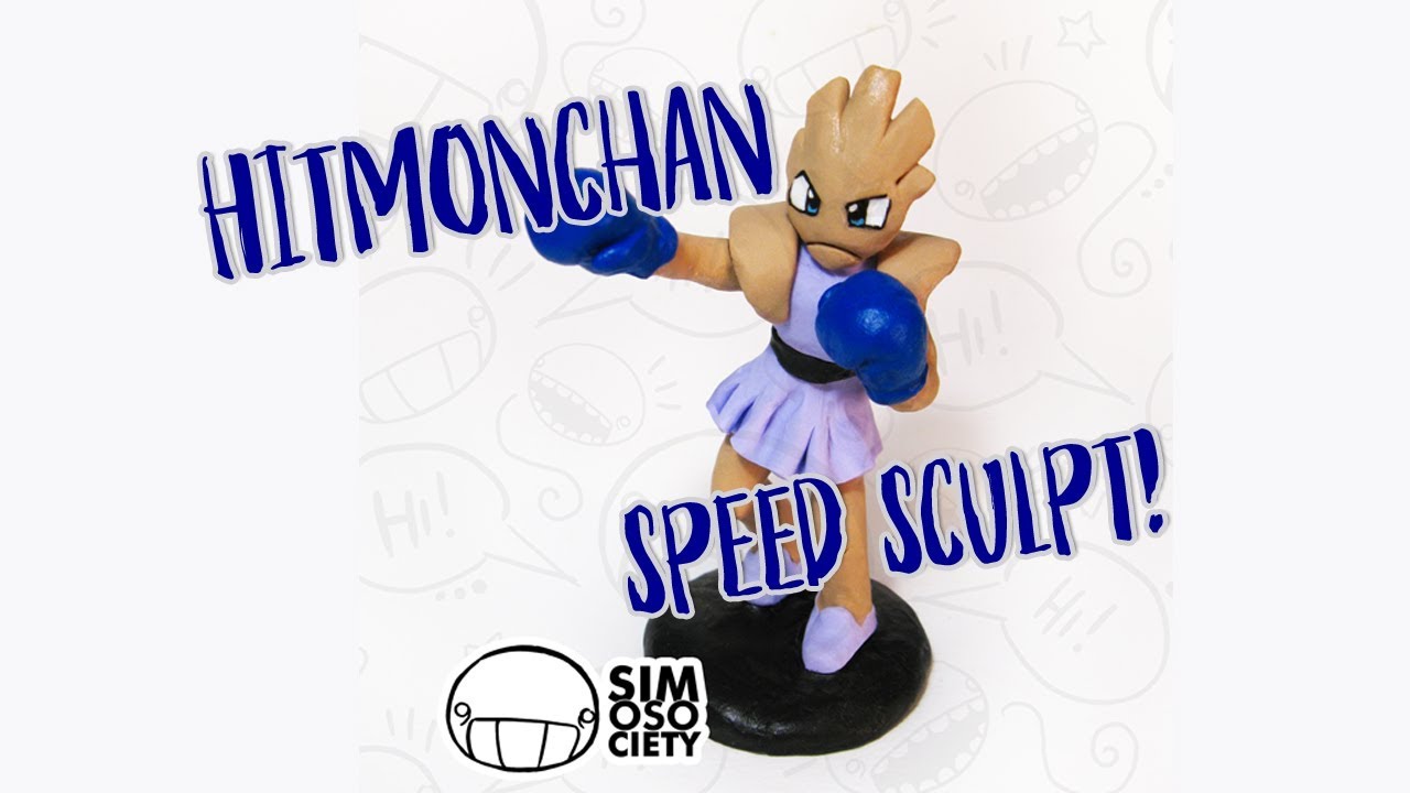 Hitmonchan - Pokémon Polymer Clay Speed Sculpting