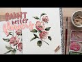 How to paint better flowers  creating depth for watercolor florals