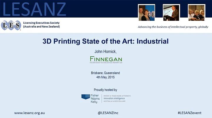 LESANZ Event: John Hornick - 3D Printing State of ...