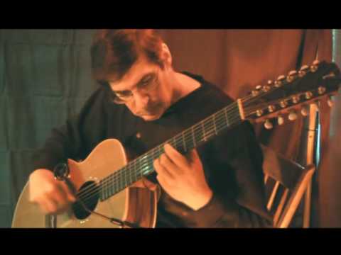 JS Bach "Allemande" played by Jason Kessler on 12 steel string guitar