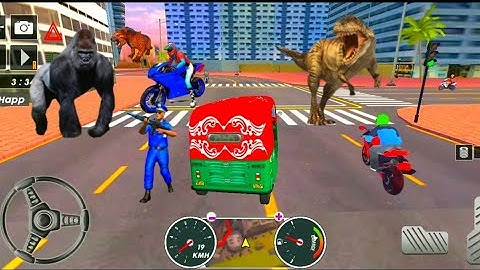 Auto Rickshaw Driving Simulator🛺✔️Auto Rickshaw Tuk Tuk Stunt!Auto Rickshaw 3d Wheels Gameing #70