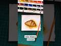 croissant watercolor | color theory 🥐#watercolortutorial #colortheory #watercolor