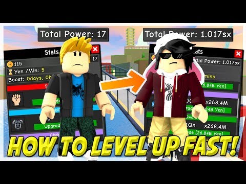 HOW TO LEVEL UP FAST IN ANIME FIGHTING SIMULATOR ROBLOX 