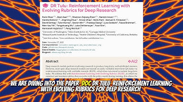DR Tulu: Reinforcement Learning with Evolving Rubrics for Deep Research (Nov 2025)