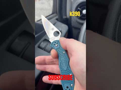 Spyderco K390 got that patina forming after couple days of use!