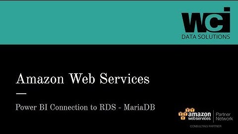 Power BI to AWS - MariaDB Connection