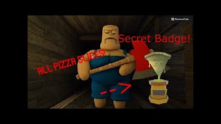 ALL THE PIZZA'S SLICES IN LAST ORDER! (SURVIVAL PUZZLE OBBY) ( PIZZA BADGE)