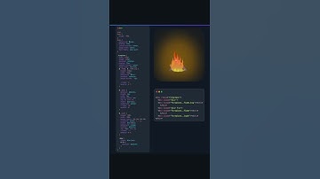 Campfire flame animation using HTML & CSS | CSS animations | Web development | #shorts