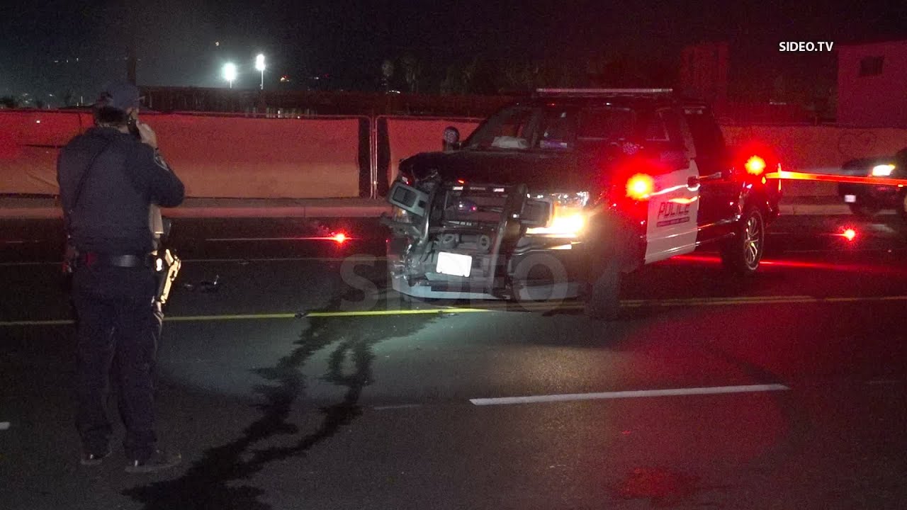DV Suspect Rams Police Officers During Pursuit in El Cajon - YouTube