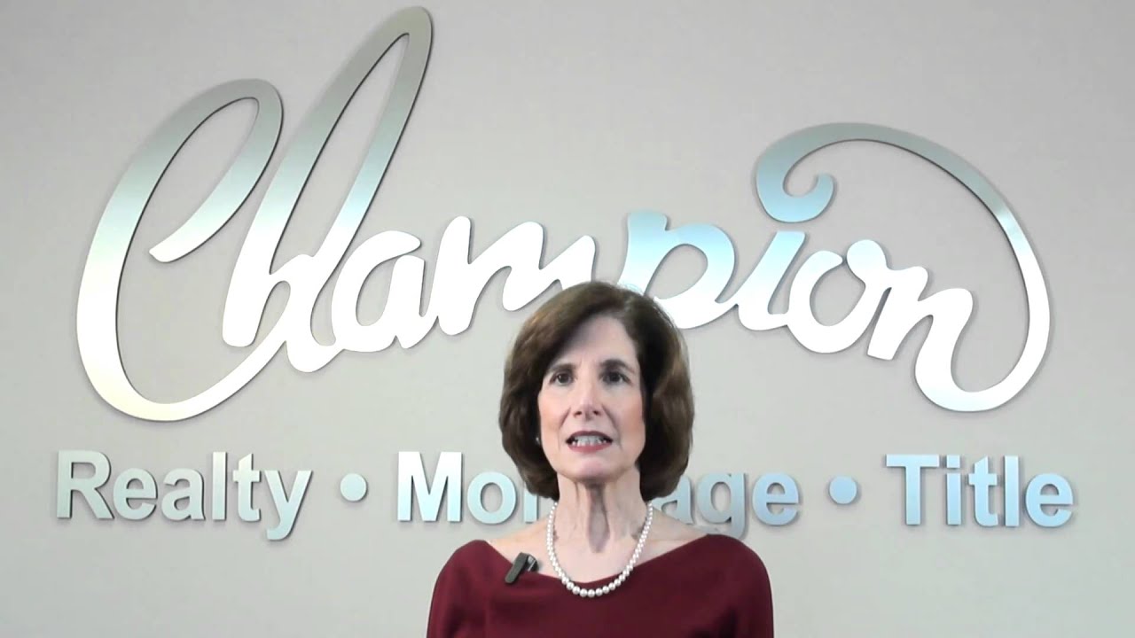 Jean Andrews Welcome to Champion Realty